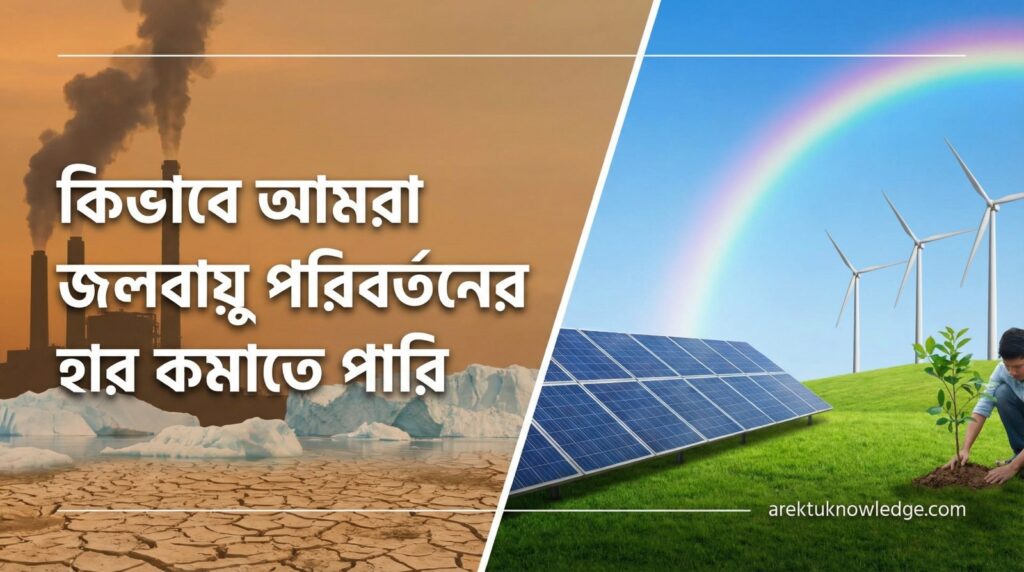 কিভাবে আমরা জলবায়ু পরিবর্তনের হার কমাতে পারি