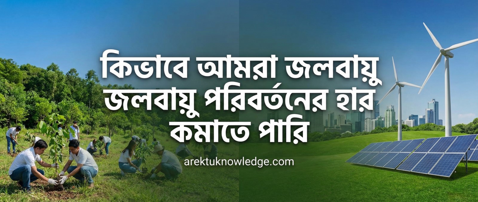 কিভাবে আমরা জলবায়ু পরিবর্তনের হার কমাতে পারি