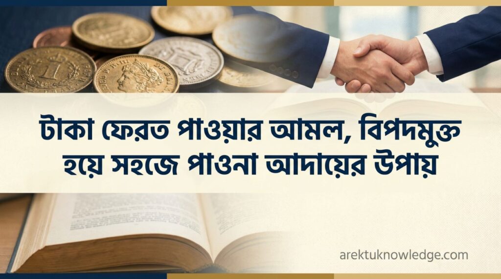 টাকা ফেরত পাওয়ার আমল বিপদমুক্ত হয়ে সহজে পাওনা আদায়ের উপায়