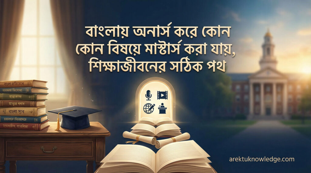 বাংলায় অনার্স করে কোন কোন বিষয়ে মাস্টার্স করা যায় শিক্ষাজীবনের সঠিক পথ.p